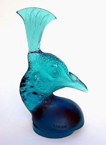 Picture of a Blue Peacock's Head Mascot
