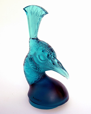 Lalique Peacock's Head Mascot